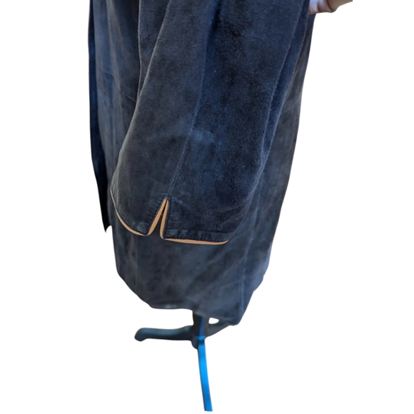 Jennifer Tattanelli Casini Firenze Made in Italy suede knee high coat Sz 42 US6 - Picture 4 of 13